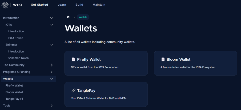 IOTA wallets