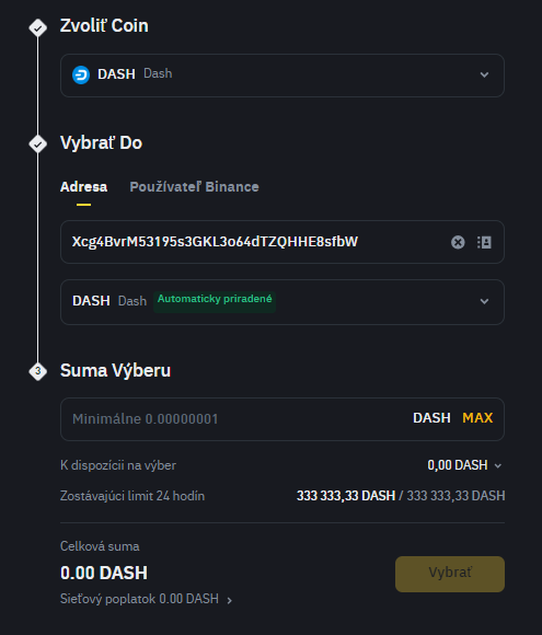 Binance 19 Dash