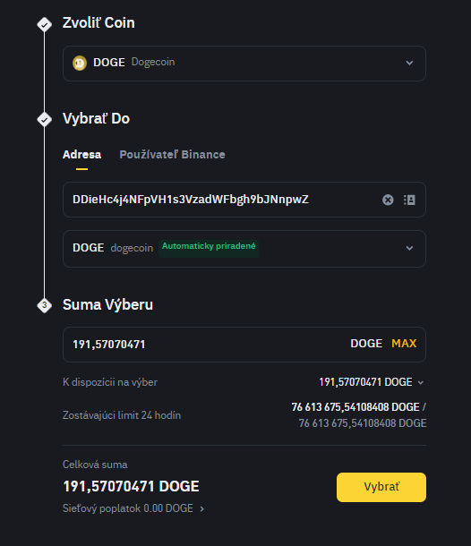 Binance 19 - Dogecoin