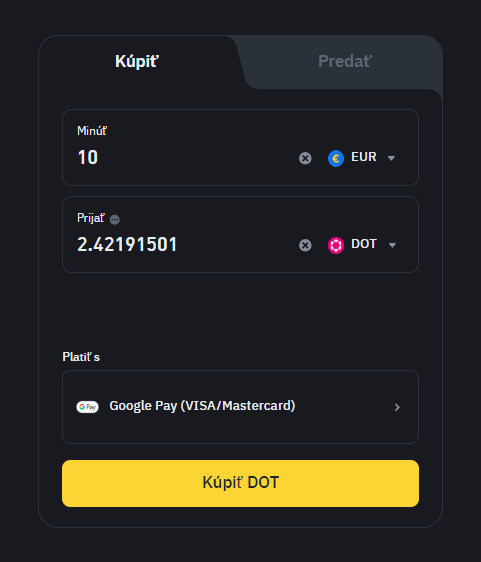 Binance 14 Polkadot